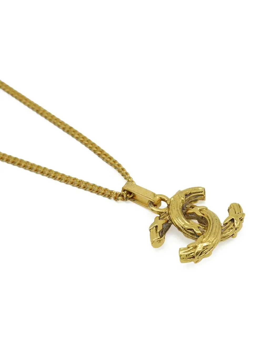 Chanel Cc Logo Chain Pendant Necklace #276085C70B